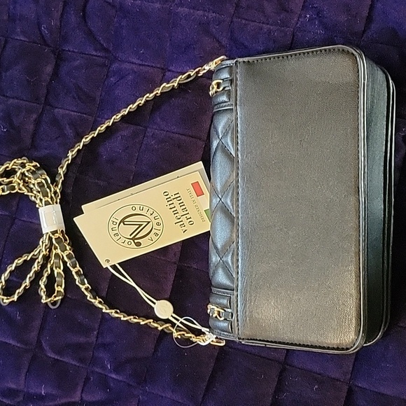 Valentino Orlandi Black Quilted Women's Bag NWT - Picture 5 of 8